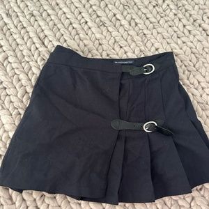 Brandy Melville Navy Mini Kim Buckle Skirt